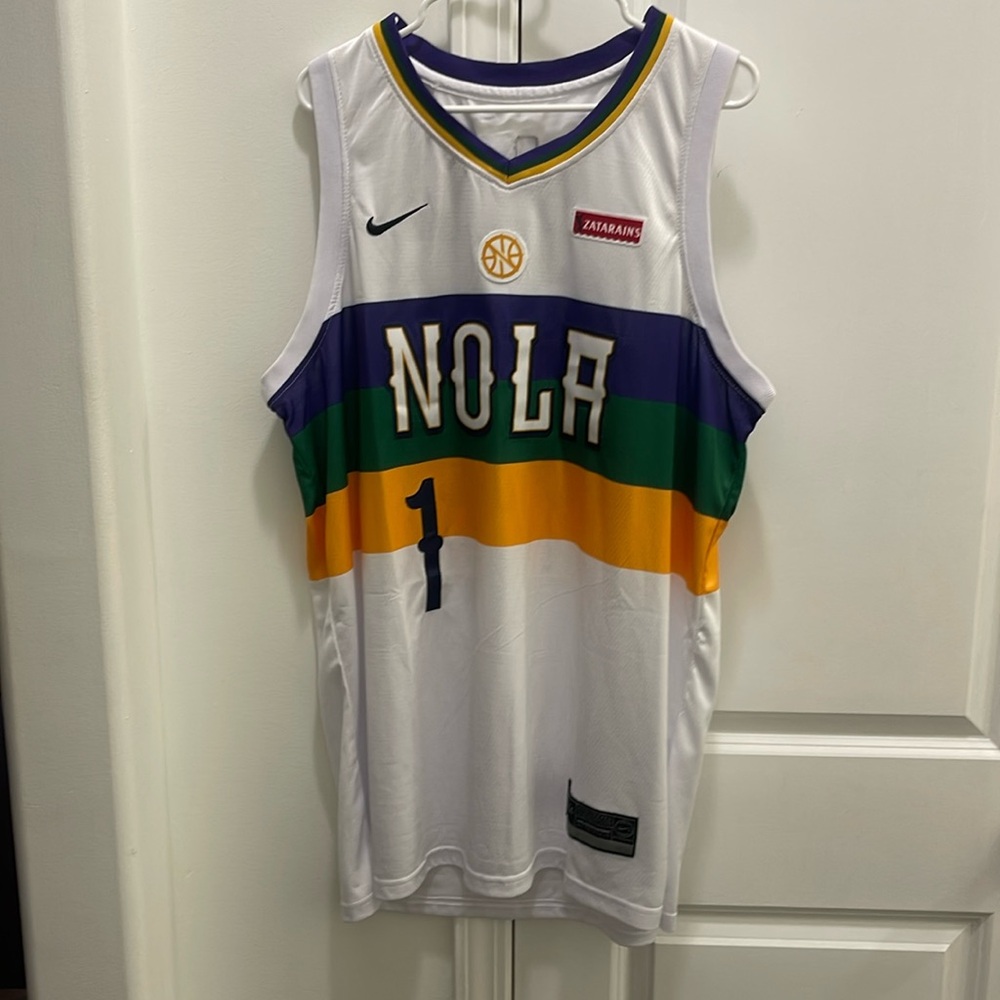 Zion Williams Pelican Mardi Gras Jersey